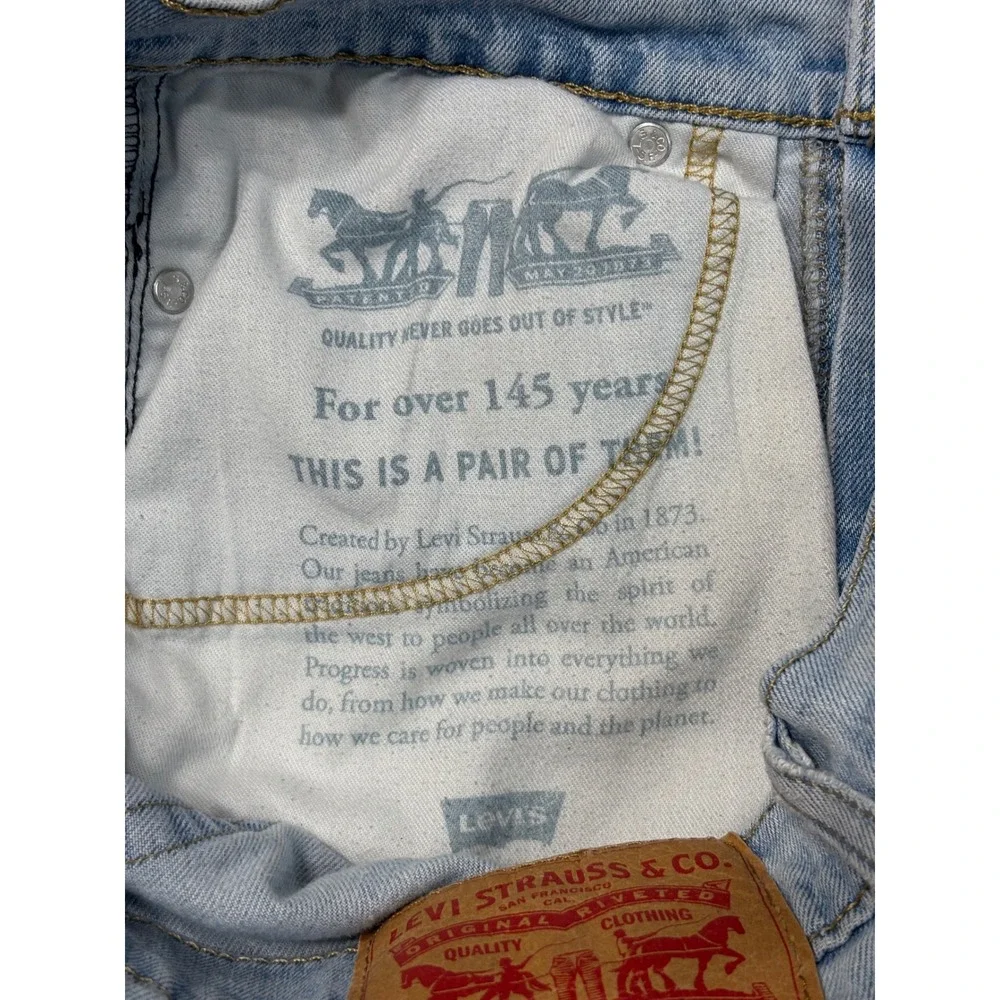 Levis 510 Skinny Fit Jeans Mens 29x32 Light Wash Denim Blue 05510-0875